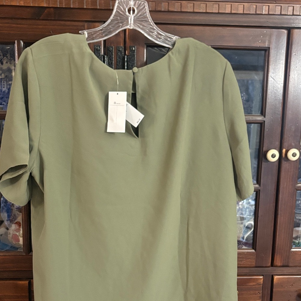 Banana Republic Olive Green Blouse